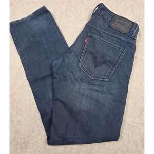 Levi's 511 Jeans Mens W32 L32 Dark Wash Denim Pants Slim Stretch
